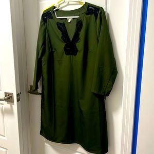 Cute dress dark green